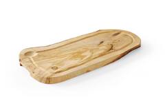 SNIJPLANK MET GROEF  300x210x18mm  OLIJFHOUT